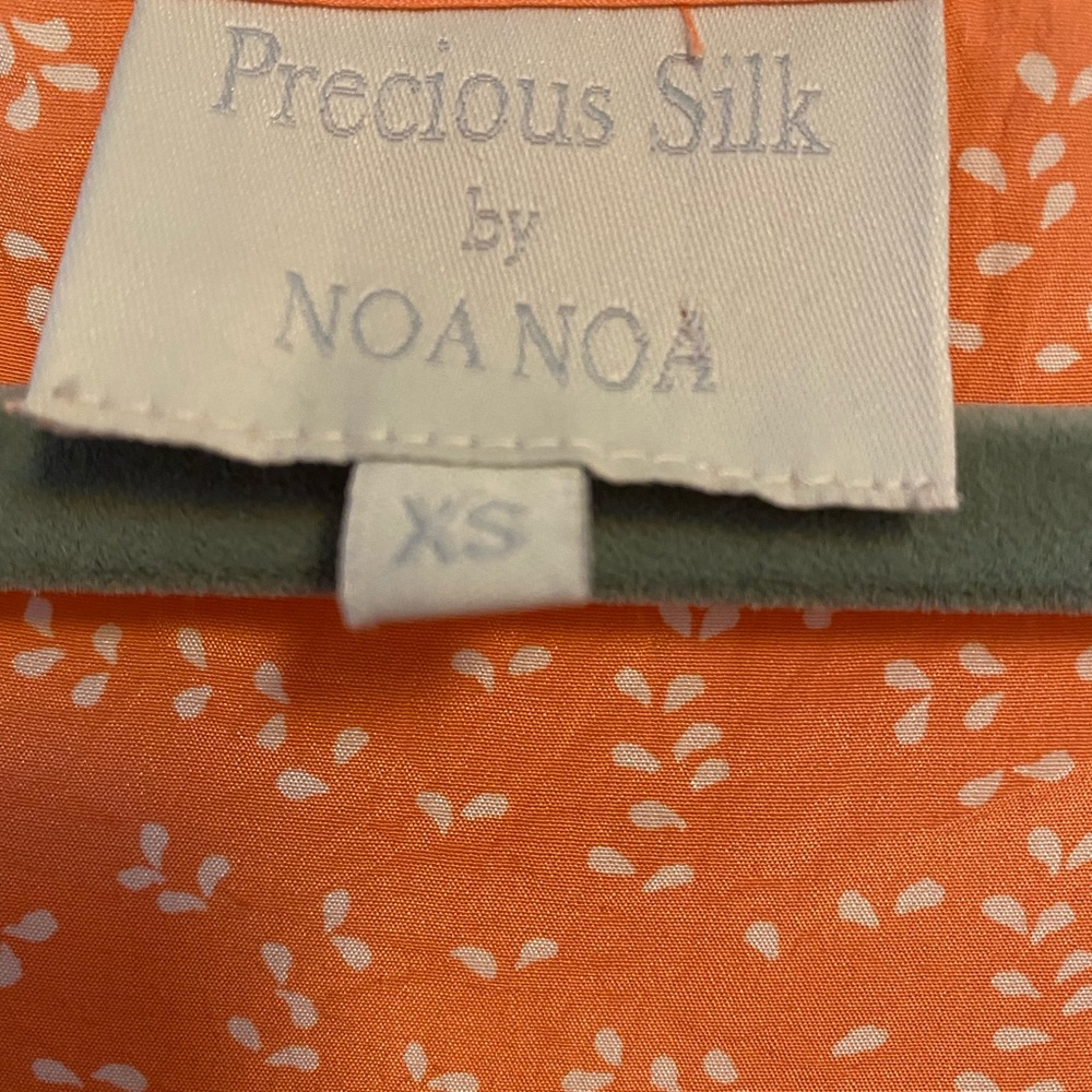 Noa Noa Silk wrap dress with embroidery size xs - Picture 4 of 10